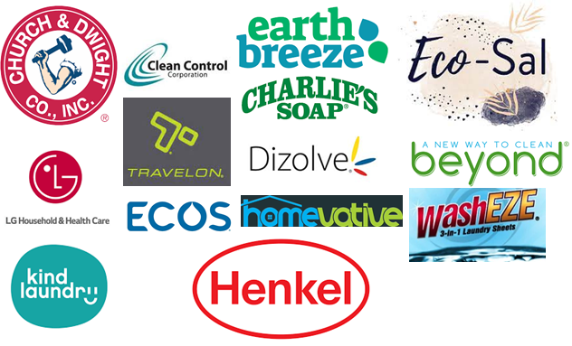 Leading brands in detergent laundry sheets