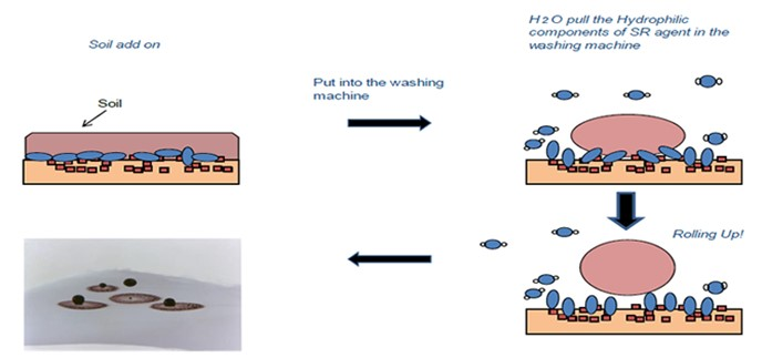 Mechanism of action of soil release polymers