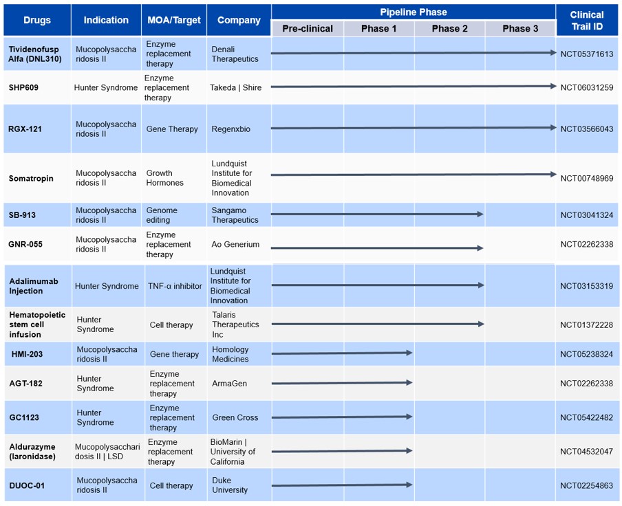 Assets in Clinical Trials to Treat Hunter Syndrome