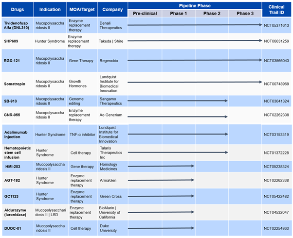 Assets in Clinical Trials to Treat Hunter Syndrome 