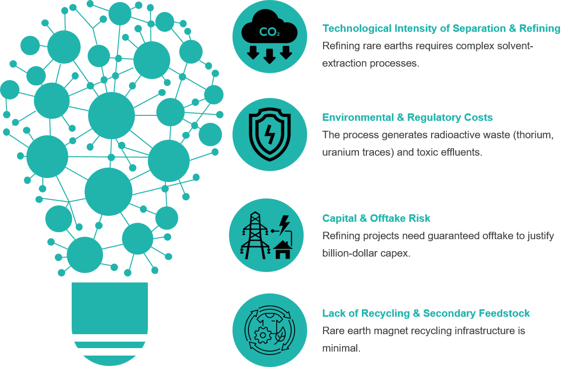 Key Structural Barriers Restraining the Rare Earth Value Chain Development