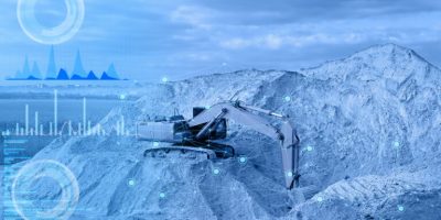 operation of an excavator without human intervention, remote control using artificial intelligence and monitoring the environmental impact of construction on the environment